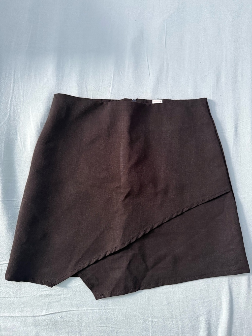 Classic Black Asymmetric Mini Skirt